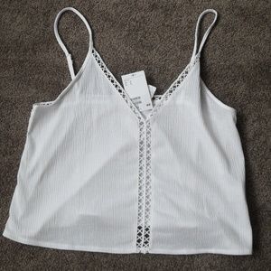 H&M NWT White Tank Top, Size Small